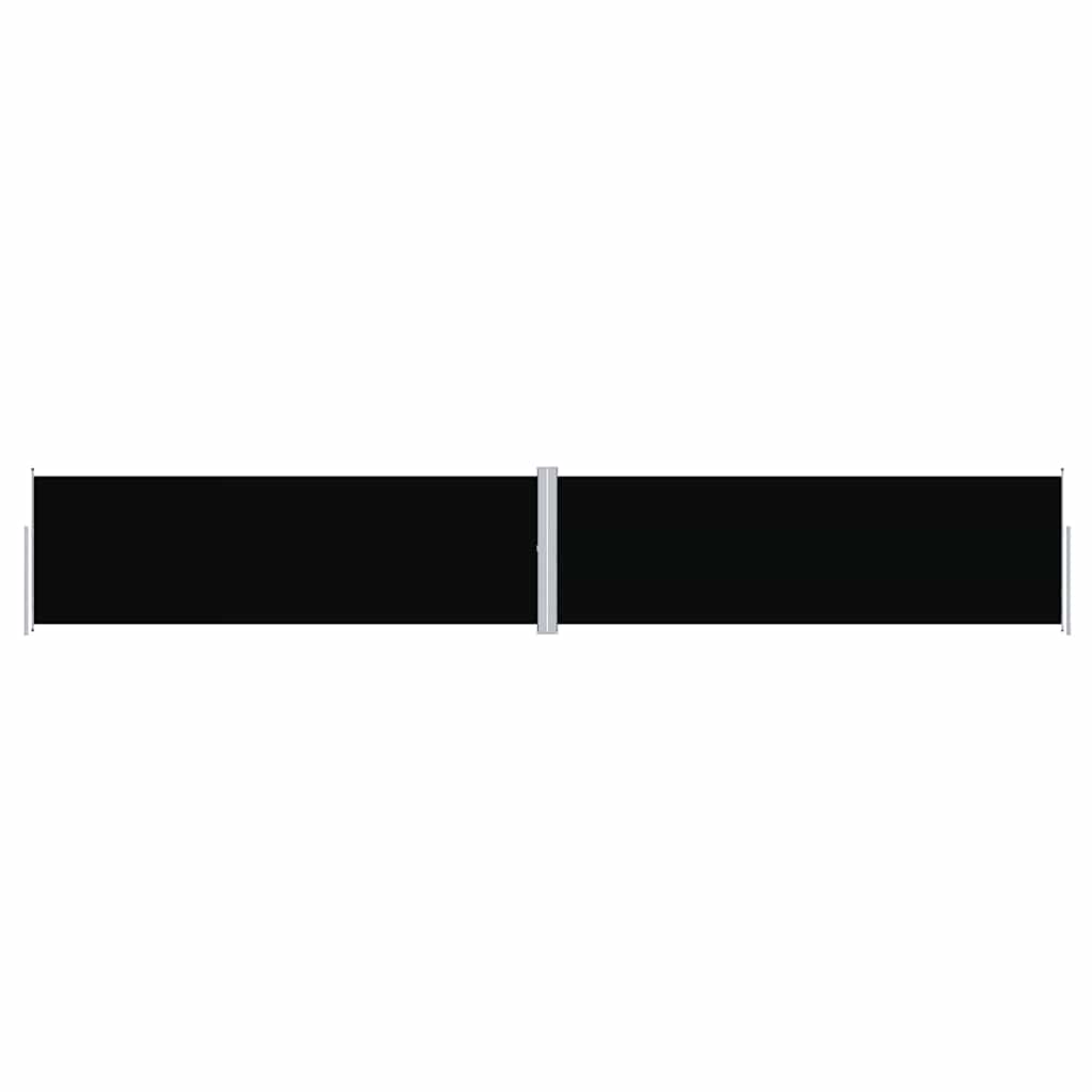 Pare-brise Vidaxl extensible 160x1000 cm noir