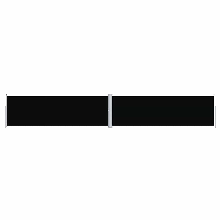 Pare-brise Vidaxl extensible 160x1000 cm noir