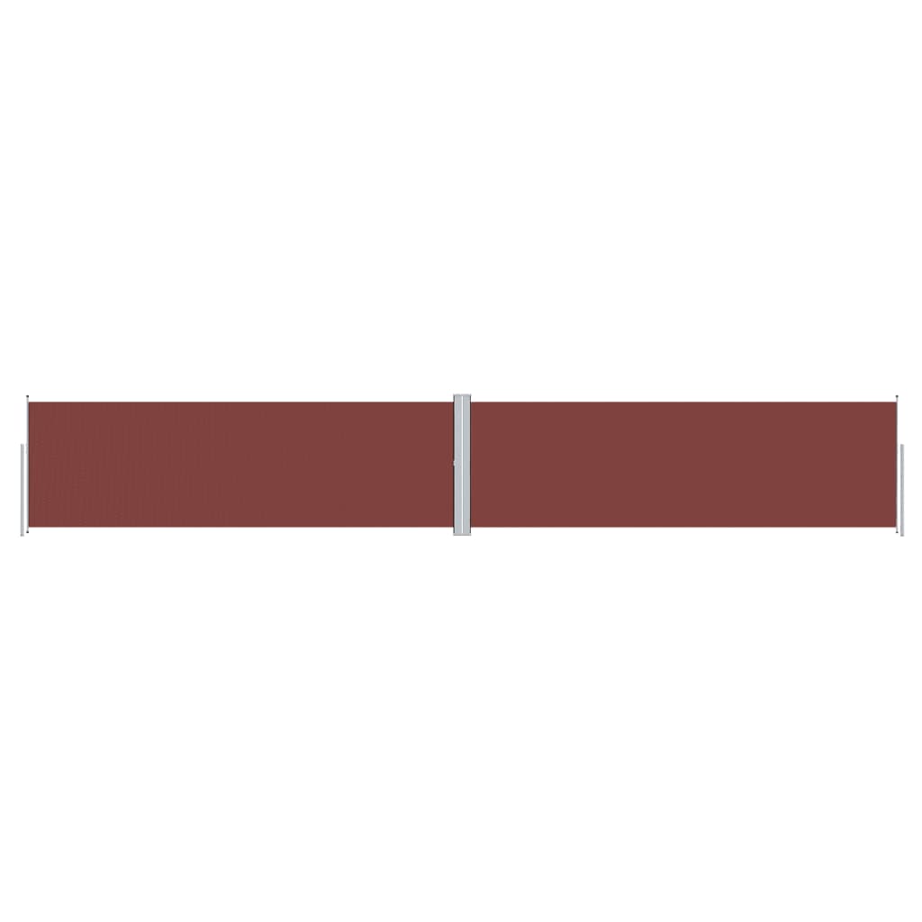 Pare-brise Vidaxl extensible 160x1000 cm brun