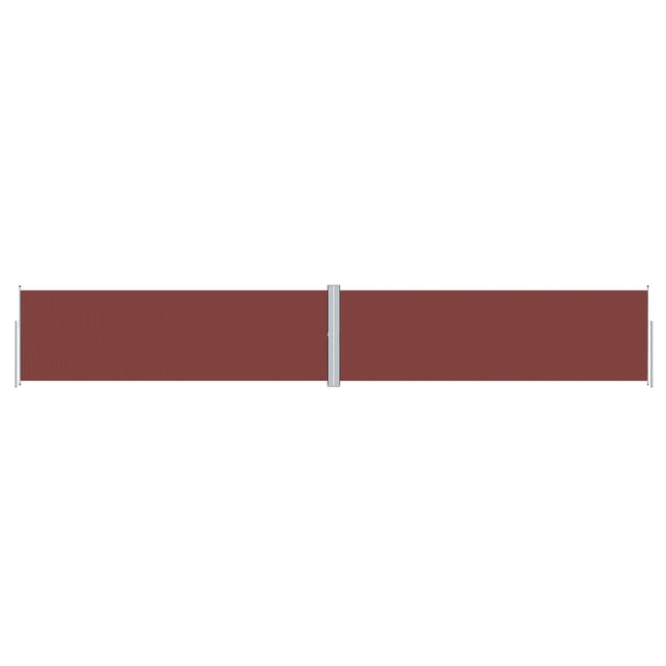 Pare-brise Vidaxl extensible 160x1000 cm brun