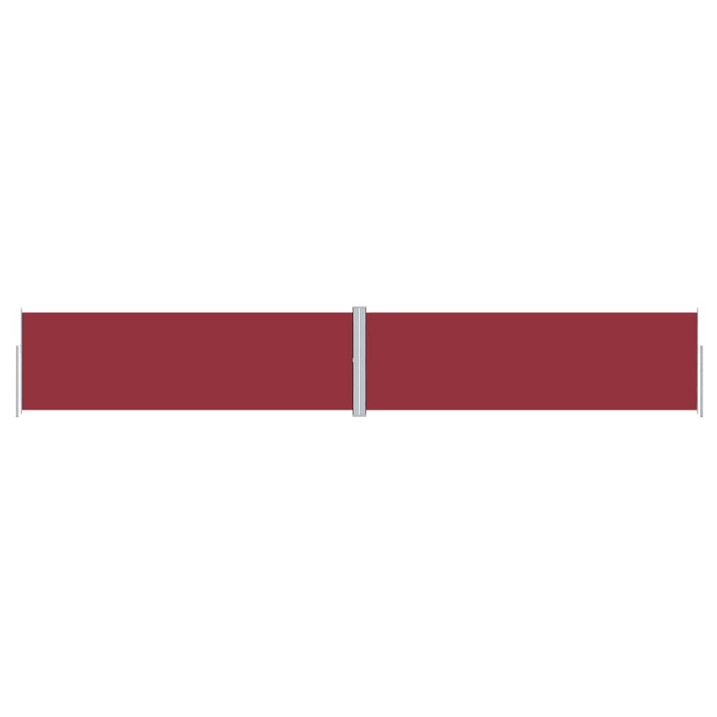 Pare-brise Vidaxl extensible 160x1000 cm rouge