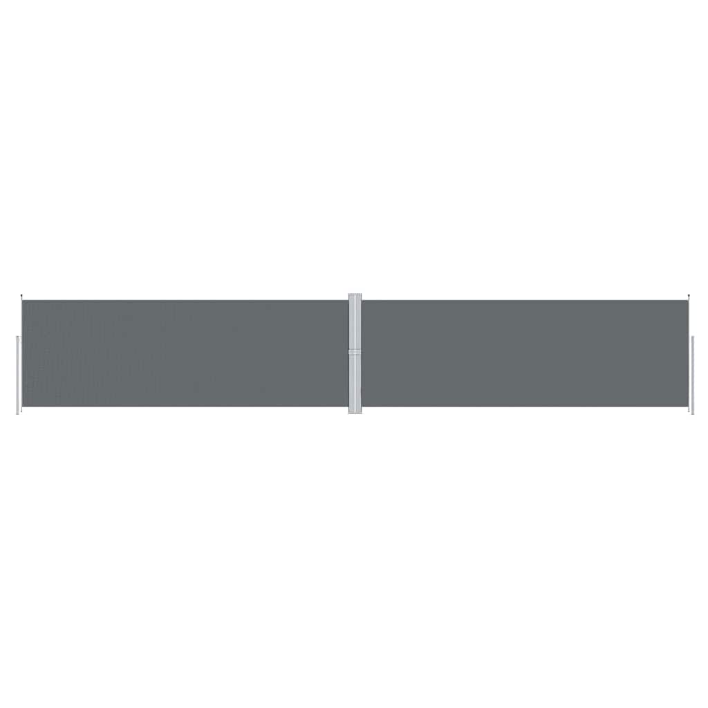 Pare-brise Vidaxl extensible 180x1000 cm anthracite -colored