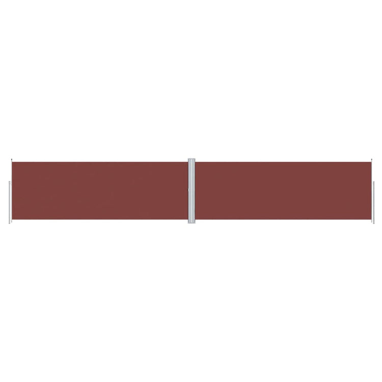 Pare-brise Vidaxl extensible 180x1000 cm brun