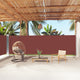 Pare-brise Vidaxl extensible 180x1000 cm brun