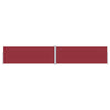 Pare-brise vidaxl extensible 180x1000 cm rouge