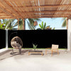 Pare-brise vidaxl extensible 200x1000 cm noir