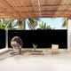 Pare-brise vidaxl extensible 200x1000 cm noir