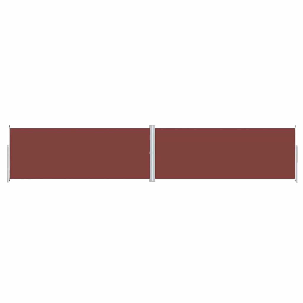 Pare-brise vidaxl extensible 200x1000 cm brun