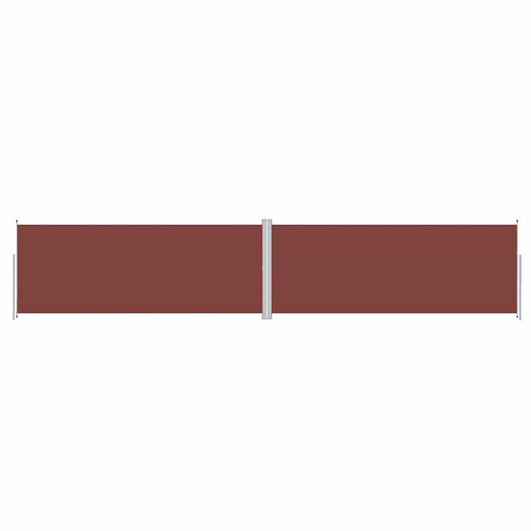 Pare-brise vidaxl extensible 200x1000 cm brun