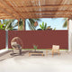 Pare-brise vidaxl extensible 200x1000 cm brun
