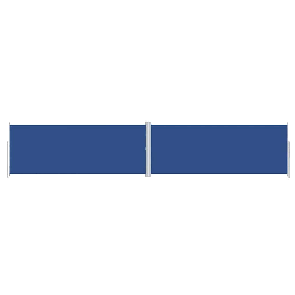 Pare-brise vidaxl extensible 200x1000 cm bleu