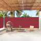 Pare-brise vidaxl extensible 200x1000 cm rouge