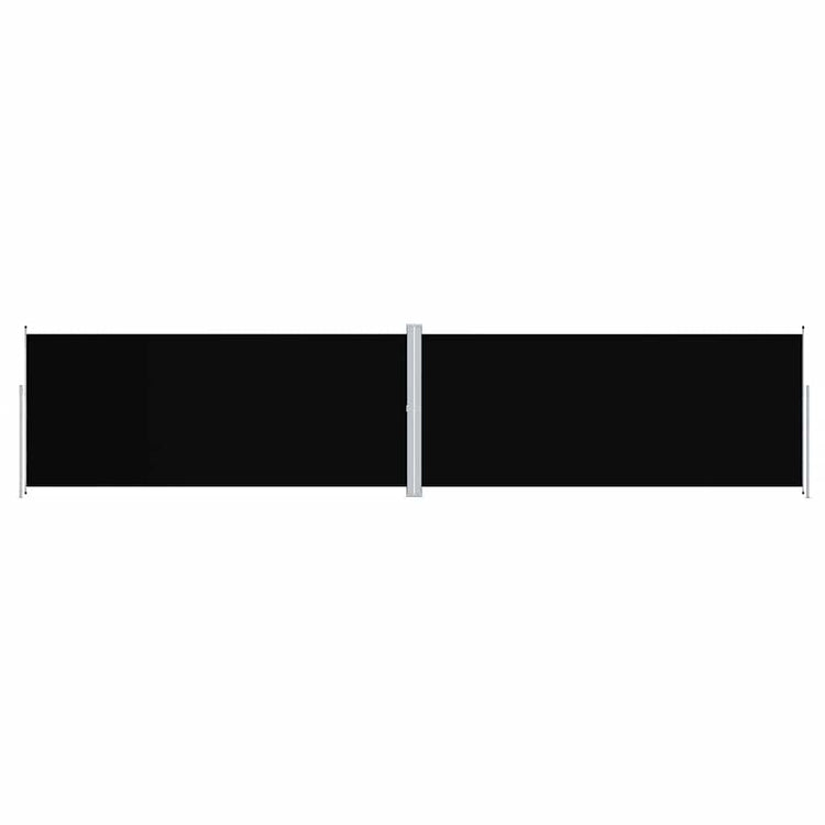 Pare-brise Vidaxl extensible 220x1000 cm noir