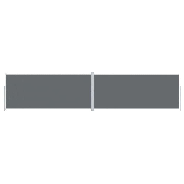 Pare-brise Vidaxl extensible 220x1000 cm anthracite -colored