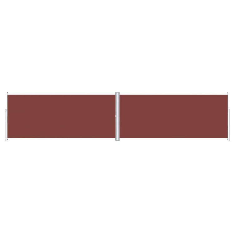 Pare-brise Vidaxl extensible 220x1000 cm brun