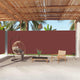 Pare-brise Vidaxl extensible 220x1000 cm brun