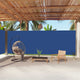 Pare-brise Vidaxl extensible 220x1000 cm bleu