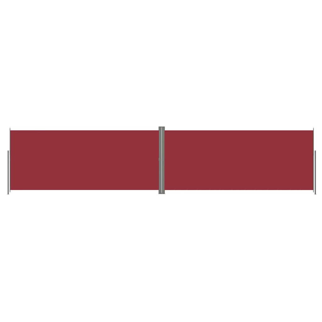 Pare-brise Vidaxl extensible 220x1000 cm rouge