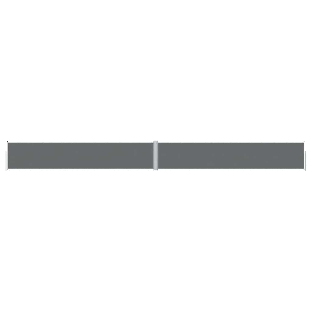 Pare-brise Vidaxl extensible 117x1200 cm anthracite -colored