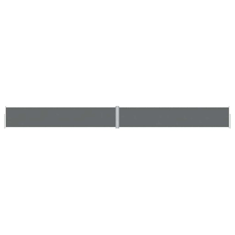 Pare-brise Vidaxl extensible 117x1200 cm anthracite -colored