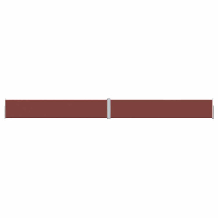 Pare-brise Vidaxl extensible 117x1200 cm brun