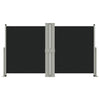 Pare-brise Vidaxl extensible 140x1200 cm noir