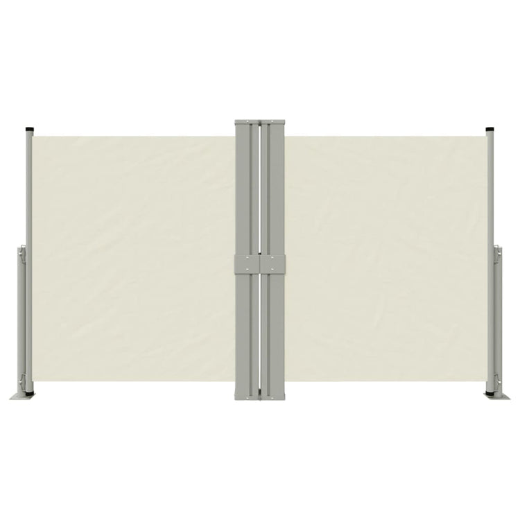 En pare-brise Vidaxl extensible 140x1200 cm Crème-Colored