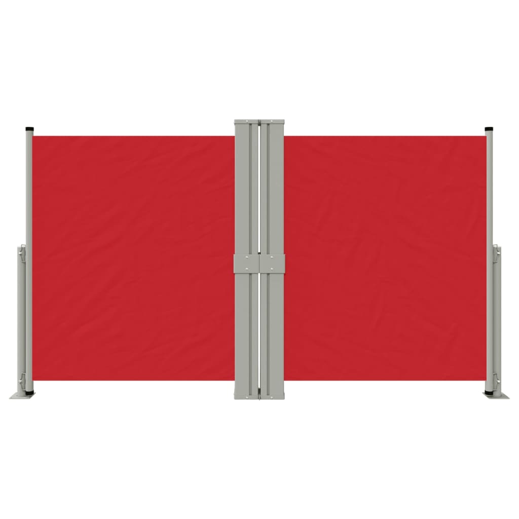 Pare-brise Vidaxl extensible 140x1200 cm rouge