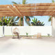 En pare-brise Vidaxl extensible 160x1200 cm Crème -colored