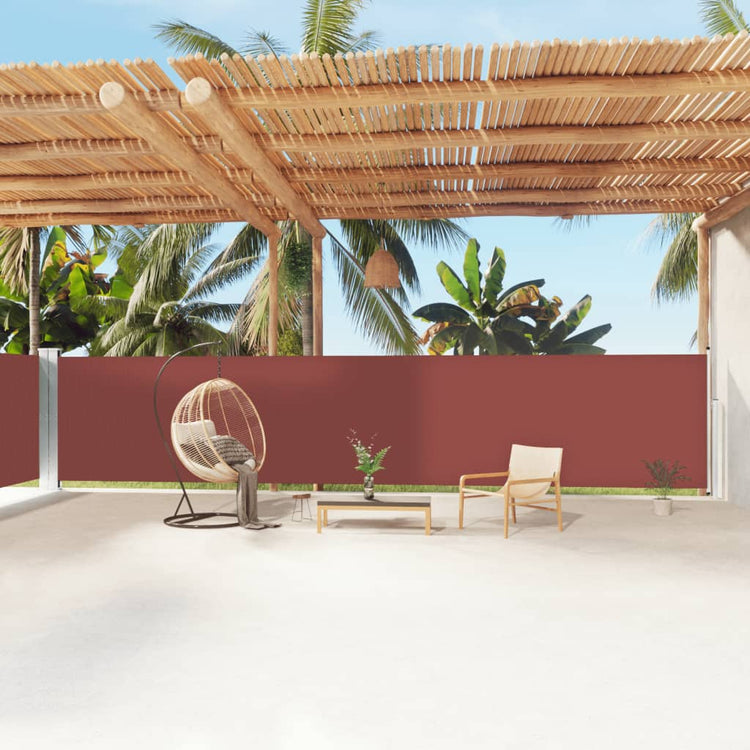 Pare-brise Vidaxl extensible 160x1200 cm brun