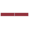 Pare-brise Vidaxl extensible 160x1200 cm rouge