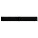 Pare-brise Vidaxl extensible 180x1200 cm noir