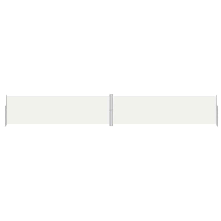 En pare-brise Vidaxl extensible 180x1200 cm Crème -colored