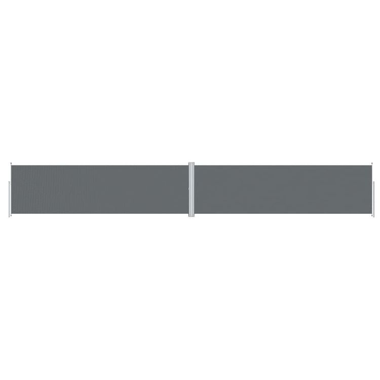 Pare-brise Vidaxl extensible 180x1200 cm anthracite -colored