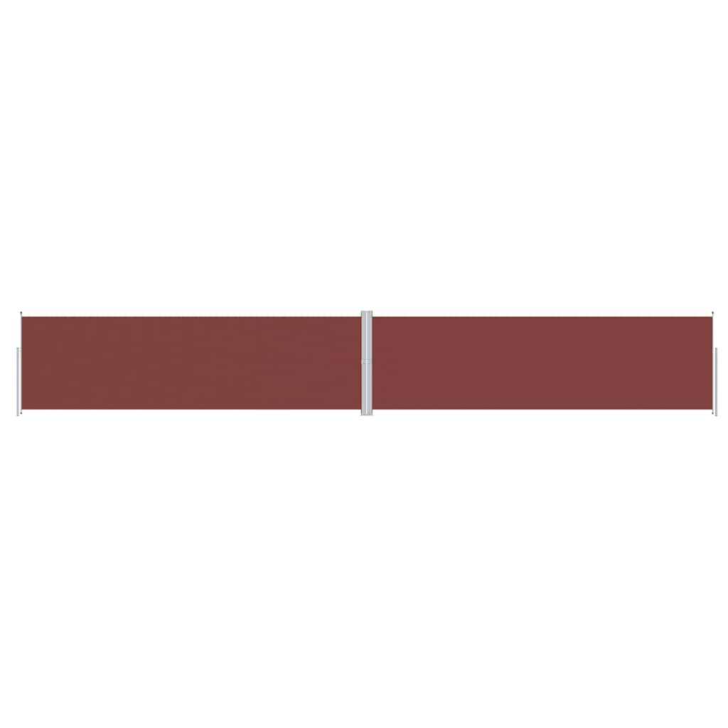 Pare-brise Vidaxl extensible 180x1200 cm brun