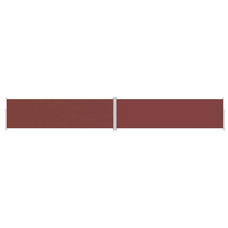 Pare-brise Vidaxl extensible 180x1200 cm brun