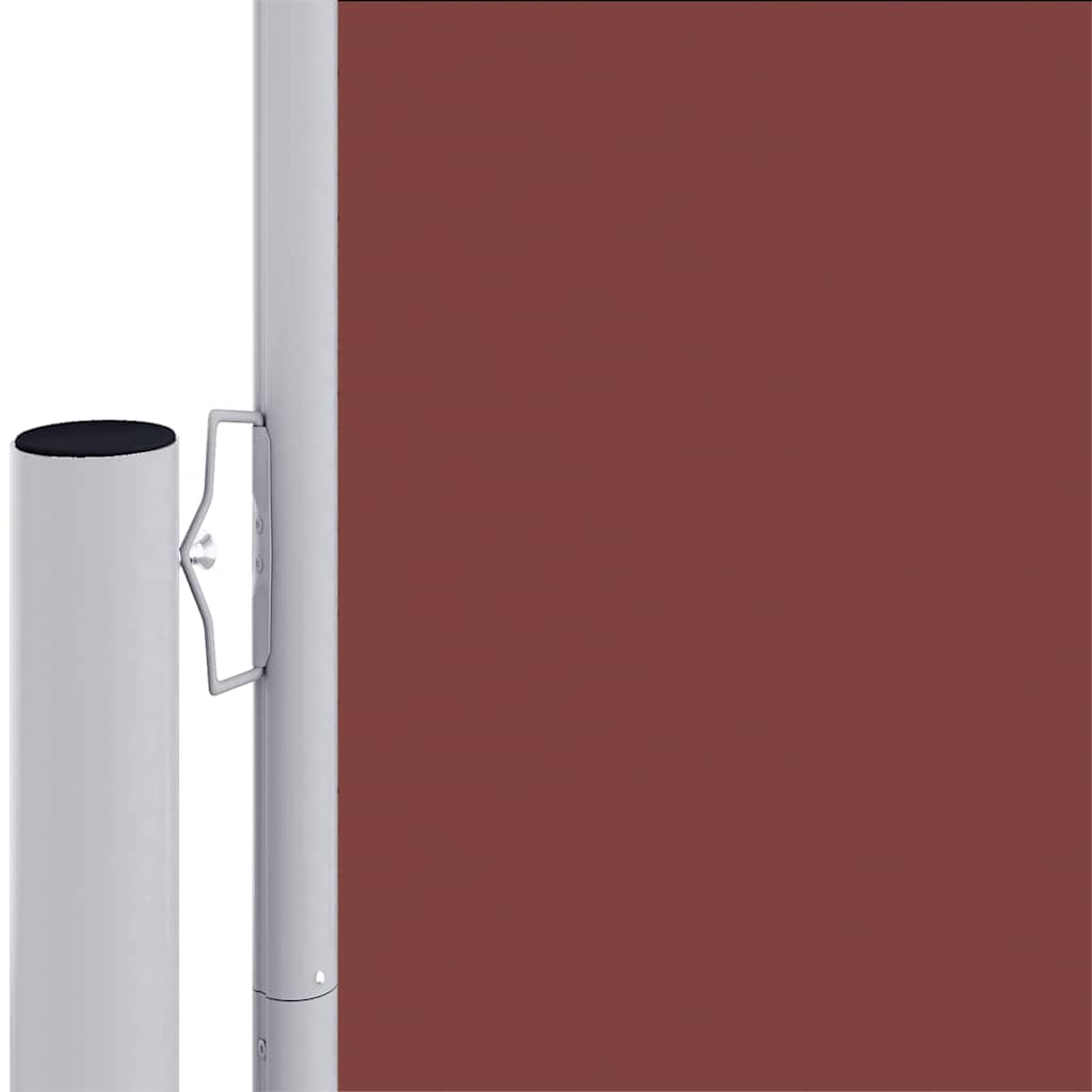 Pare-brise Vidaxl extensible 180x1200 cm brun