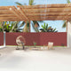 Pare-brise Vidaxl extensible 180x1200 cm brun