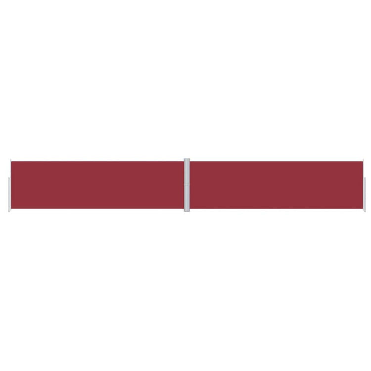 Pare-brise Vidaxl extensible 180x1200 cm rouge