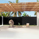 Pare-brise vidaxl extensible 200x1200 cm noir