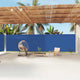 Pare-brise Vidaxl extensible 200x1200 cm bleu