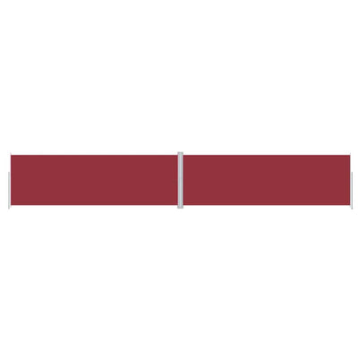 Pare-brise vidaxl extensible 200x1200 cm rouge