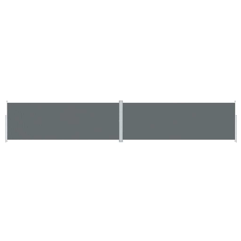 Pare-brise Vidaxl extensible 220x1200 cm anthracite -colored
