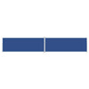 Pare-brise Vidaxl extensible 220x1200 cm bleu