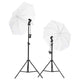 Éclairage de studio Vidaxl avec trépieds et parapluies
