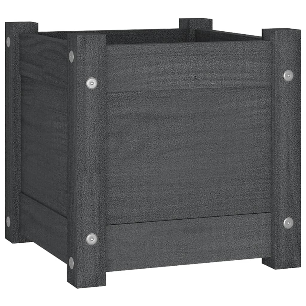 Boîte de planification Vidaxl 31x31x31 cm Green de pin solide