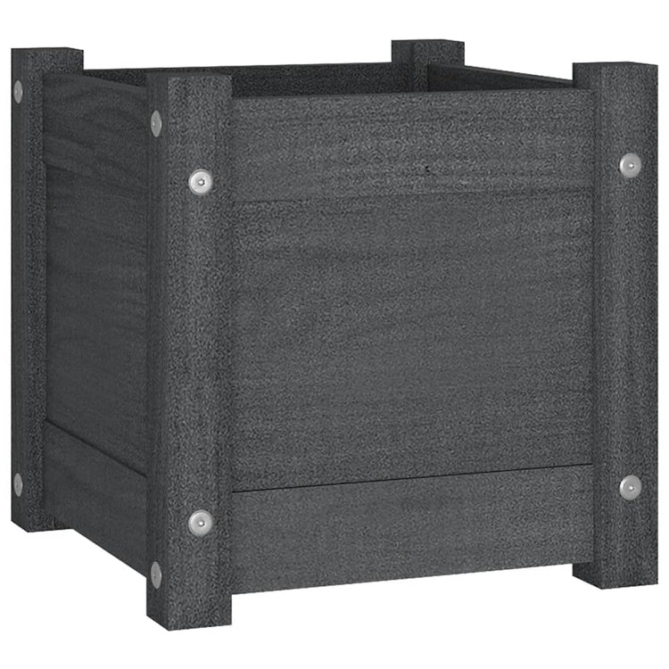 Boîte de planification Vidaxl 31x31x31 cm Green de pin solide