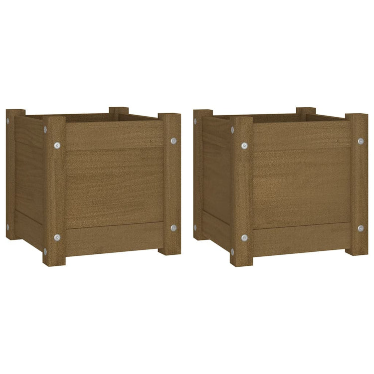 Jardinières vidaxl 2 pcs 31x31x31 cm