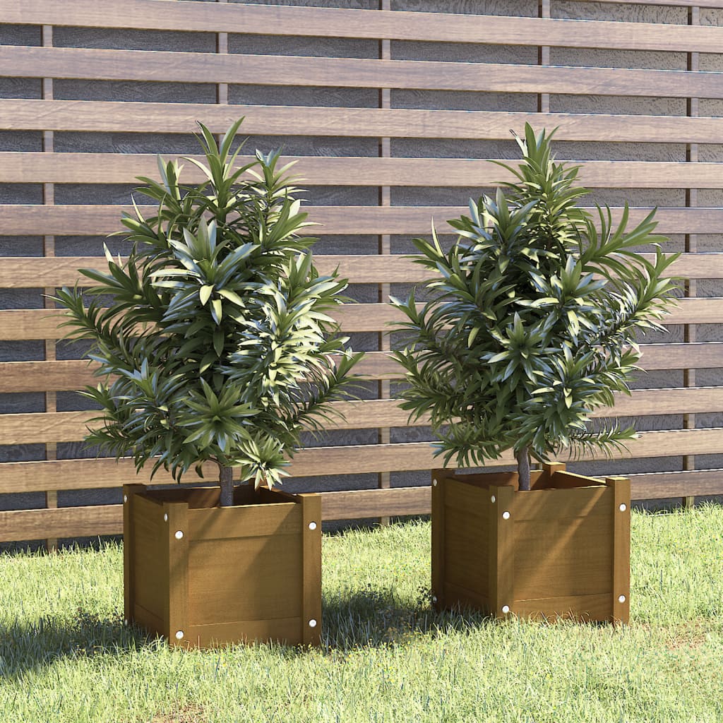 Jardinières vidaxl 2 pcs 31x31x31 cm