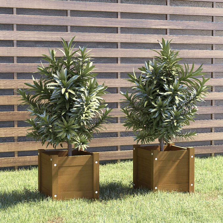 Jardinières vidaxl 2 pcs 31x31x31 cm